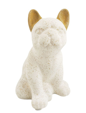 Jenna Sitting Dog Ornament Dusty Mustard &amp; Sand – Love Shack Giftware