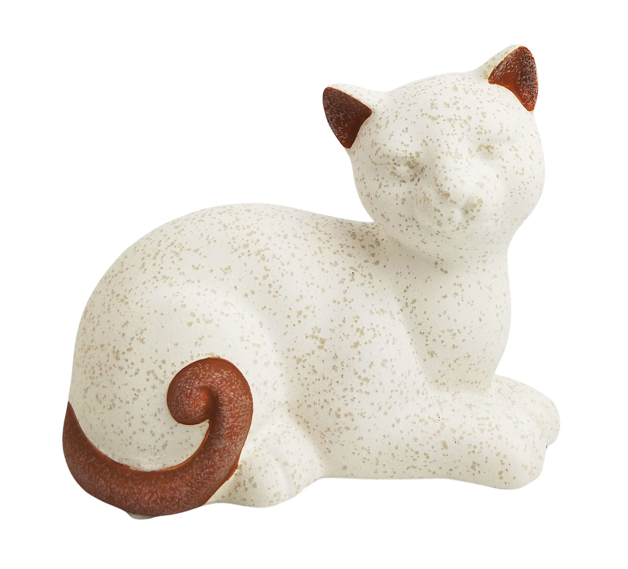 Jenna Laying Cat Ornament Terracotta &amp; Sand – Love Shack Giftware