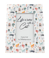 Life is Better with a Cat Frame Colourful 4×6 – Love Shack Giftware