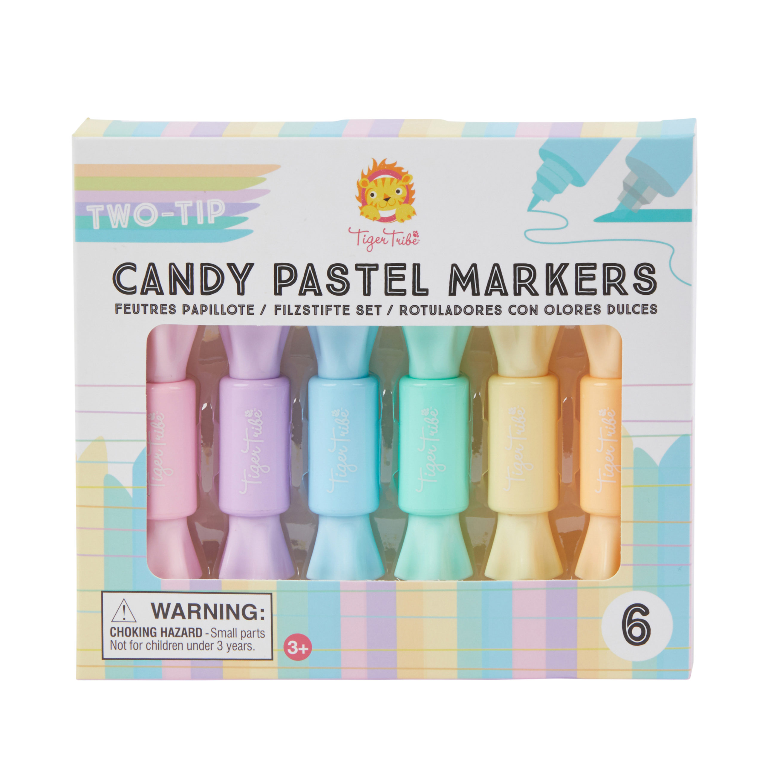 Tiger Tribe Two-Tip Candy Pastel Markers - Love Shack Giftware