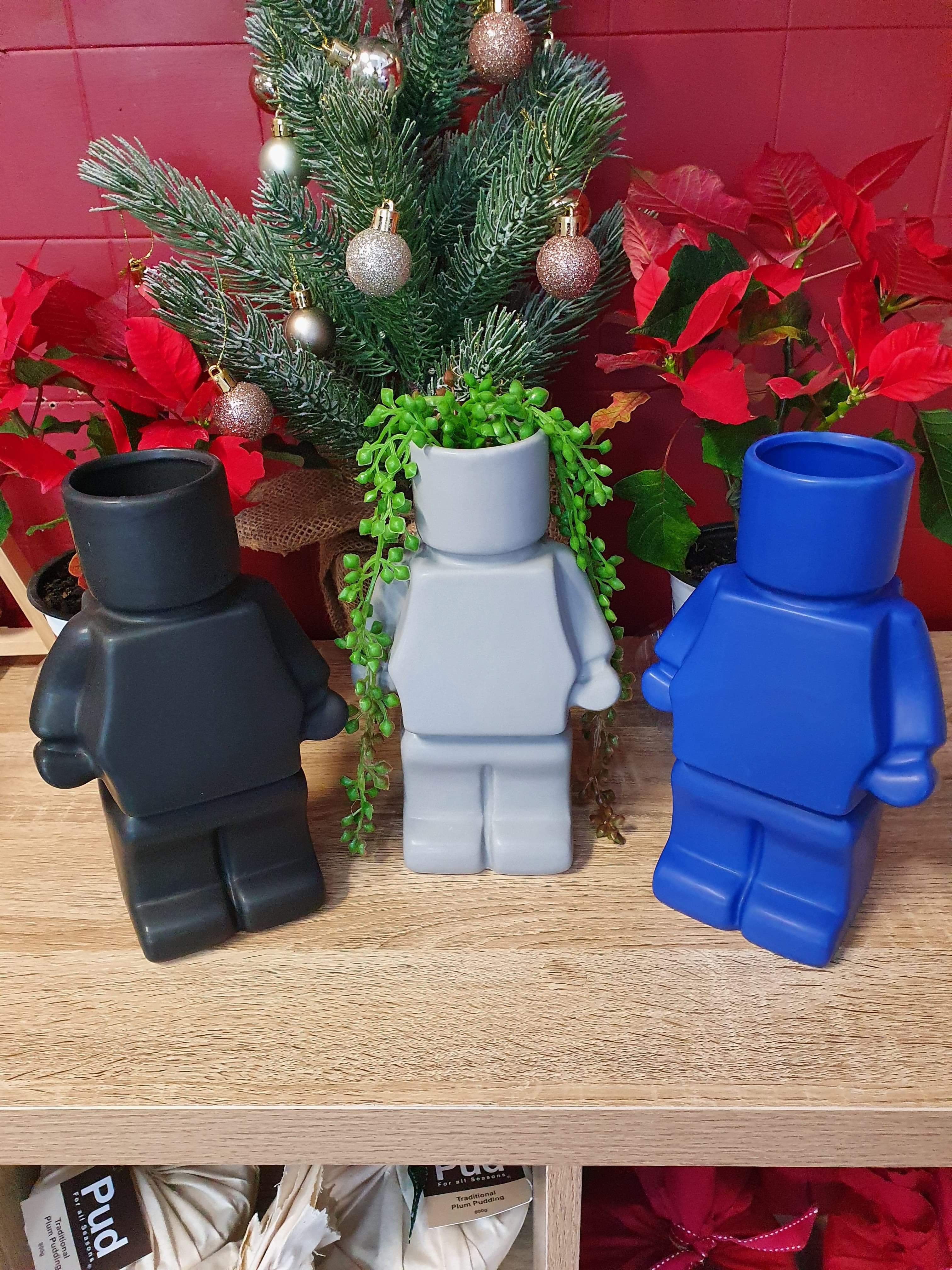 Lego Block Man Planters - Love Shack Giftware