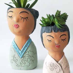 Oriental Girl Planter - Love Shack Giftware