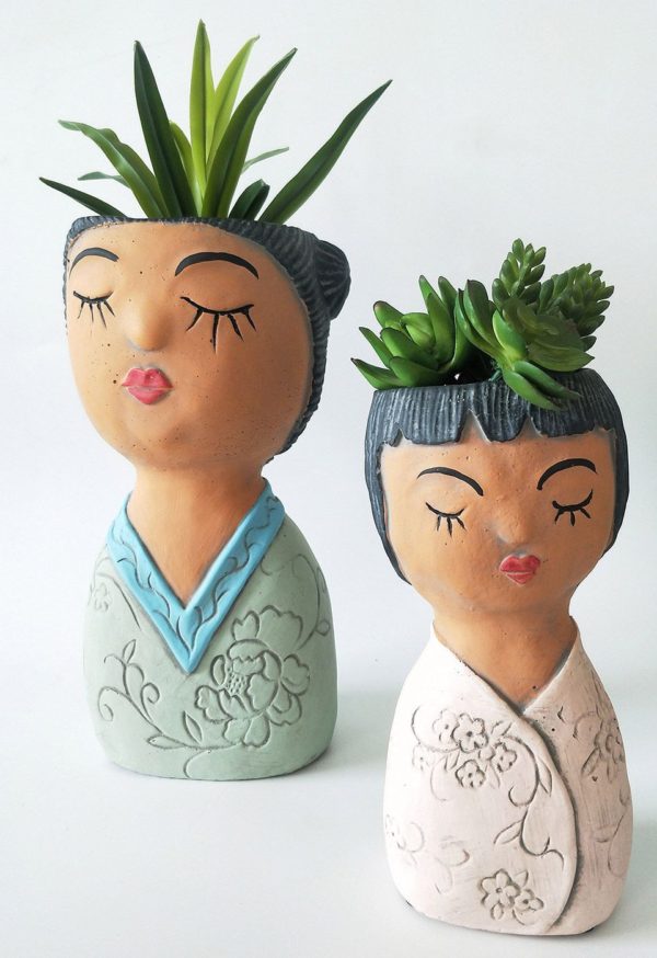 Oriental Girl Planter - Love Shack Giftware