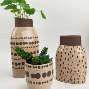 Remy Vase Mocha - Love Shack Giftware