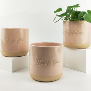 Quote Planter Pink & Sand - Love Shack Giftware