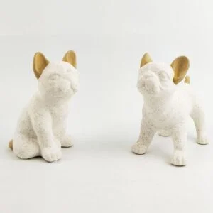 Jenna Dog Ornament Dusty Mustard & Sand - Love Shack Giftware