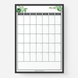 A3 Greenery_Calendar - Love Shack Giftware