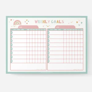 Chasing Rainbows - A3 Kids Chart - Love Shack Giftware