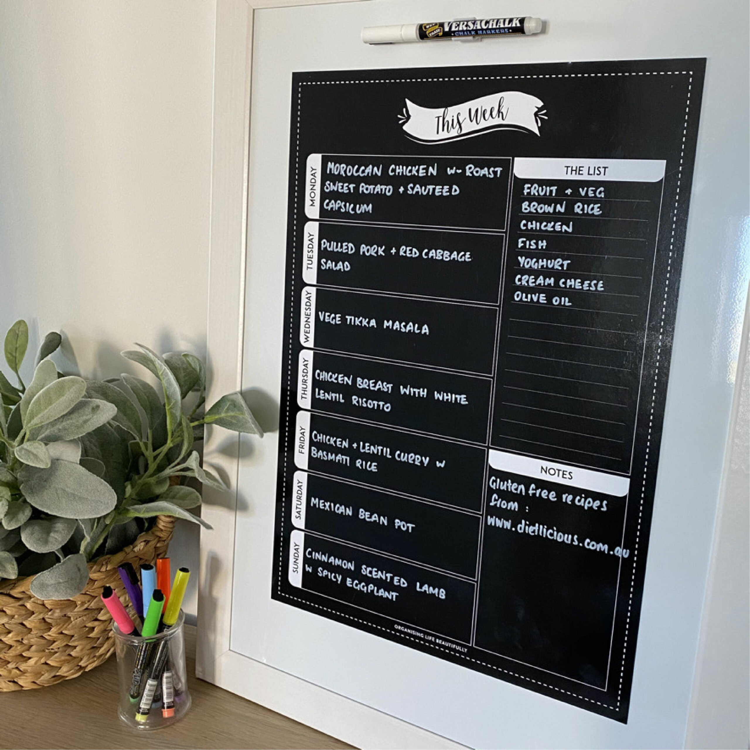 Classic Black Weekly Planner - Love Shack Giftware