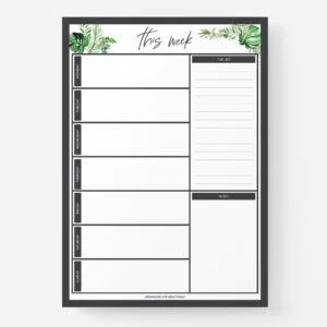 Greenery Weekly Planner - Love Shack Giftware