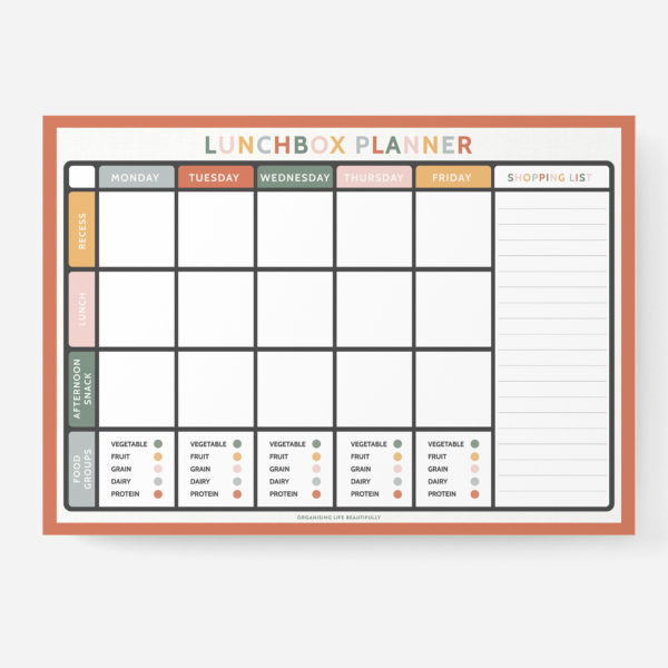 Lunchbox Planner - Love Shack Giftware