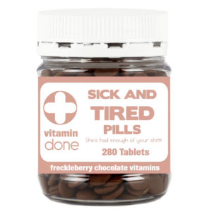 Freckleberry Sick & Tired Pills - Love Shack Giftware