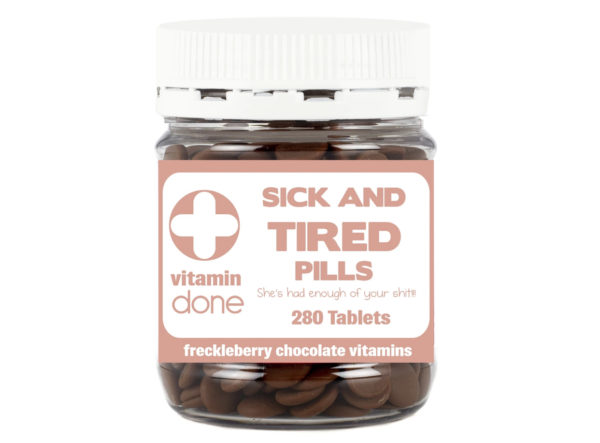 Freckleberry Sick & Tired Pills - Love Shack Giftware