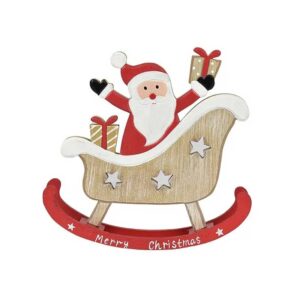 MDF Santa Sleigh Rocker - Love Shack Giftware