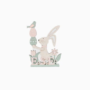 Wooden Bunny Easter Sign - Love Shack Giftware