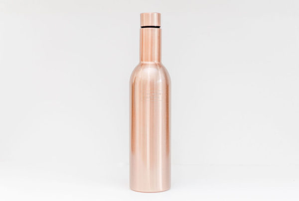 Rose Gold Insulated Wine Bottle - Love Shack Giftware