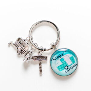 Happy Camper Keyring - Love Shack Giftware