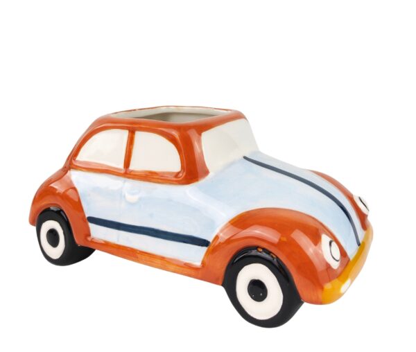 Retro Buggy Car Planter Blue & Orange - Love Shack Giftware