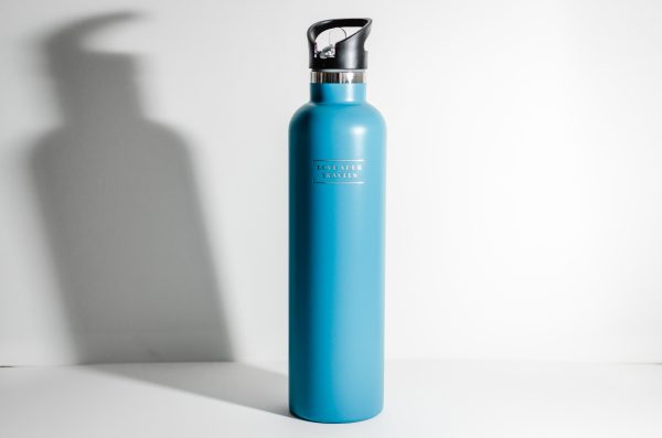 1 Litre Insulated Water Bottle Blue - Love Shack Giftware