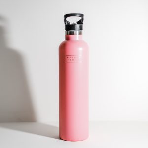 1 Litre Insulated Water Bottle Pink - Love Shack Giftware