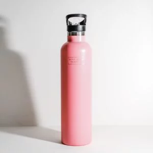 1 Litre Insulated Water Bottle Pink - Love Shack Giftware
