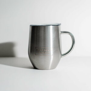 Stainless Steel 400ML Mug with Handle - Love Shack Giftware