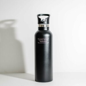 750ML Insulated Water Bottle Black - Love Shack Giftware