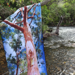 Outback Sun Lemon Scented Gum Travel Towel Action Shot - Love Shack Giftware