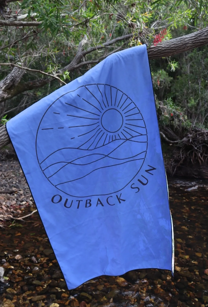 Outback Sun Lemon Scented Gum Back Towel - Love Shack Giftware '