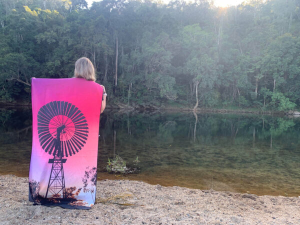 Outback Sun Windmill Travel Towel - Love Shack Giftware