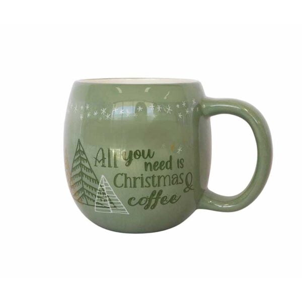 All You Need Is Christmas & Coffee Mug Sage - Love Shack Giftware