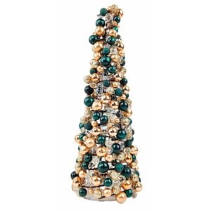 Elegant Bauble Tree Green & Gold - Love Shack Giftware