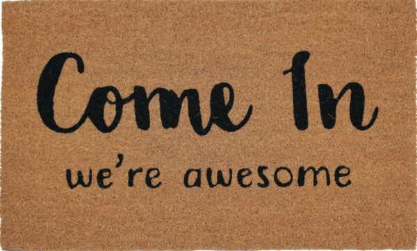 Come In We're Awesome Doormat - Love Shack Giftware