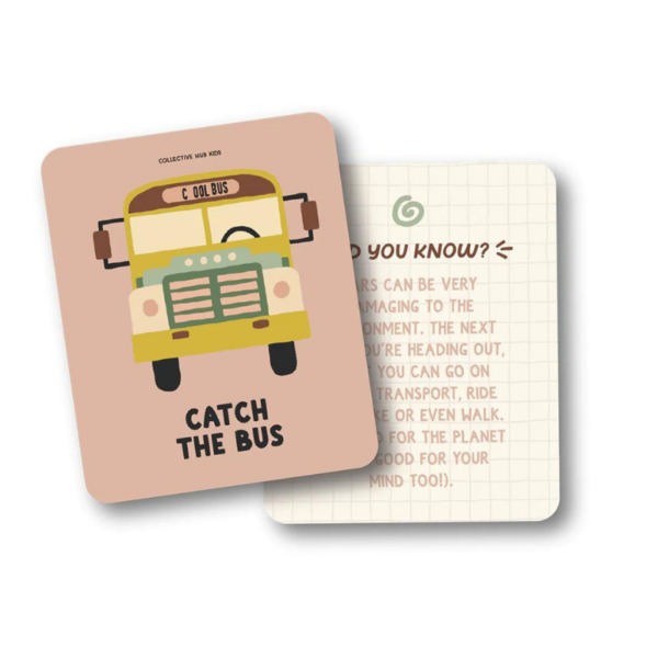 I Love My Planet Affirmation Cards Catch the Bus - The Collective Hub- Love Shack Giftware