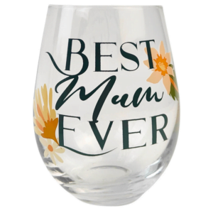 Best Mum Ever Wine Glass - Love Shack Giftware