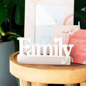Family Block Words Splosh Styled - Love Shack Giftware