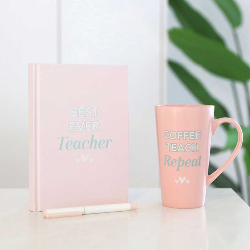 Teacher Best Teacher Journal Styled - Love Shack Giftware