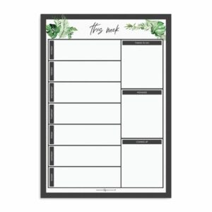 This Week Greenery A4 Planner - Love Shack Giftware
