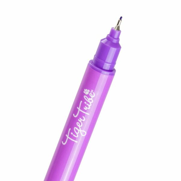 Tiger Tribe – Roller Pattern Pens Purple - Love Shack Giftware