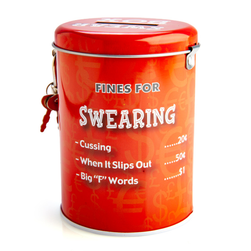 Fines Money Tin Swearing Back of Image - Love Shack Giftware