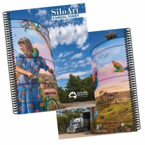 Silo Art Annual Diary 2024 FrontBack - Love Shack Giftware