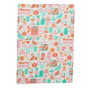 Tea Towel - Linen - Merry Xmas - Love Shack Giftware