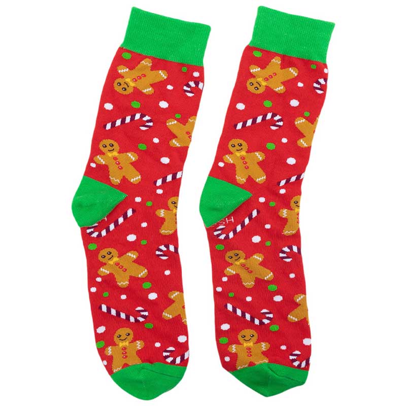 Christmas Gingerbread Man Socks - Love Shack Giftware