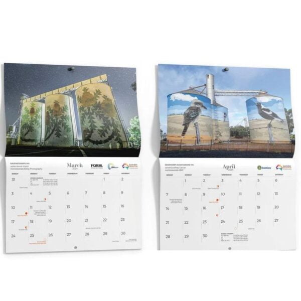 Silo Art Wall Calendar 2024 - Love Shack Giftware