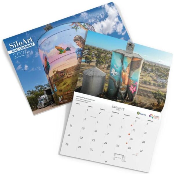 Silo Art Wall Calendar 2024 - Love Shack Giftware