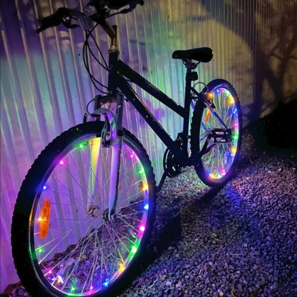 Bike String Lights Front On - Love Shack Giftware