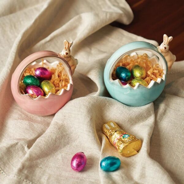 Ceramic Bowl Easter Pink and Blue - Love Shack Giftware
