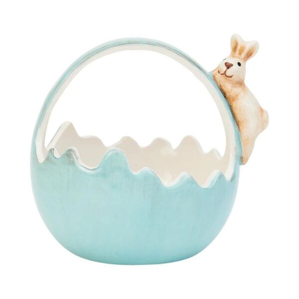 Ceramic Bunny Basket Blue - Love Shack Giftware