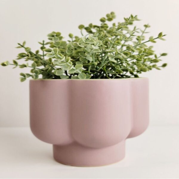Groovy Flower Planter Purple & Green - 13cm - Love Shack Giftware