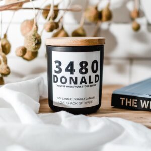 Donald 3480 Post Code Candle - Love Shack Giftware (1)